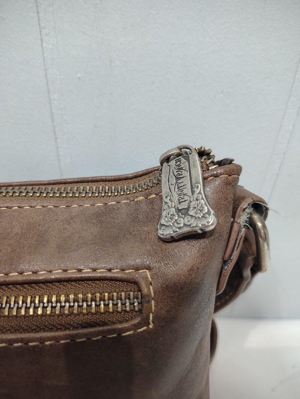 Montana West Trinity Ranch Hair on Hide Crossbody Bag Turquoise Studded Small - Picture 8 of 14